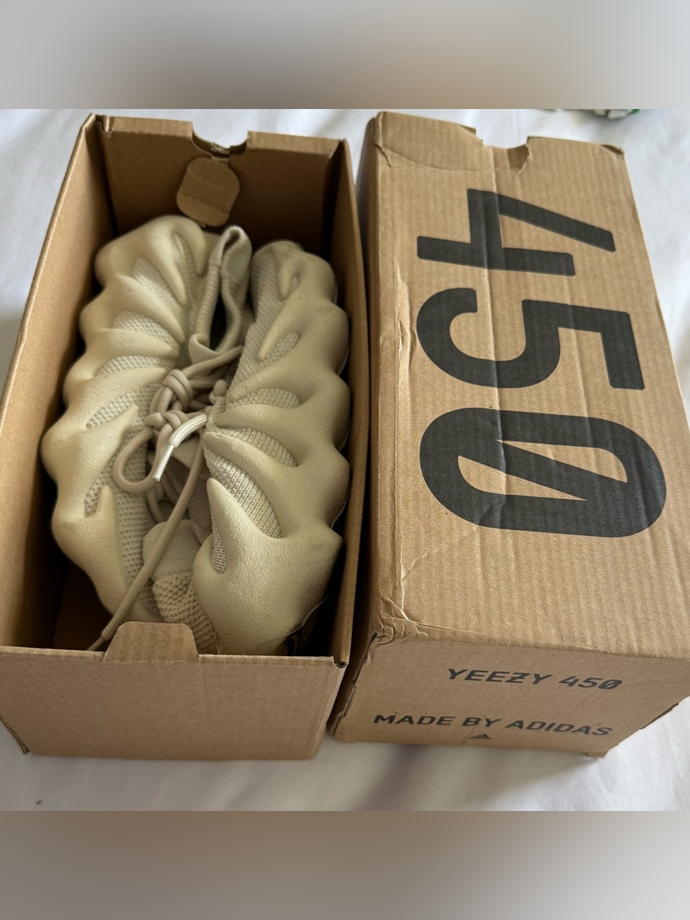 adidas Yeezy 450 in Cream White Knit